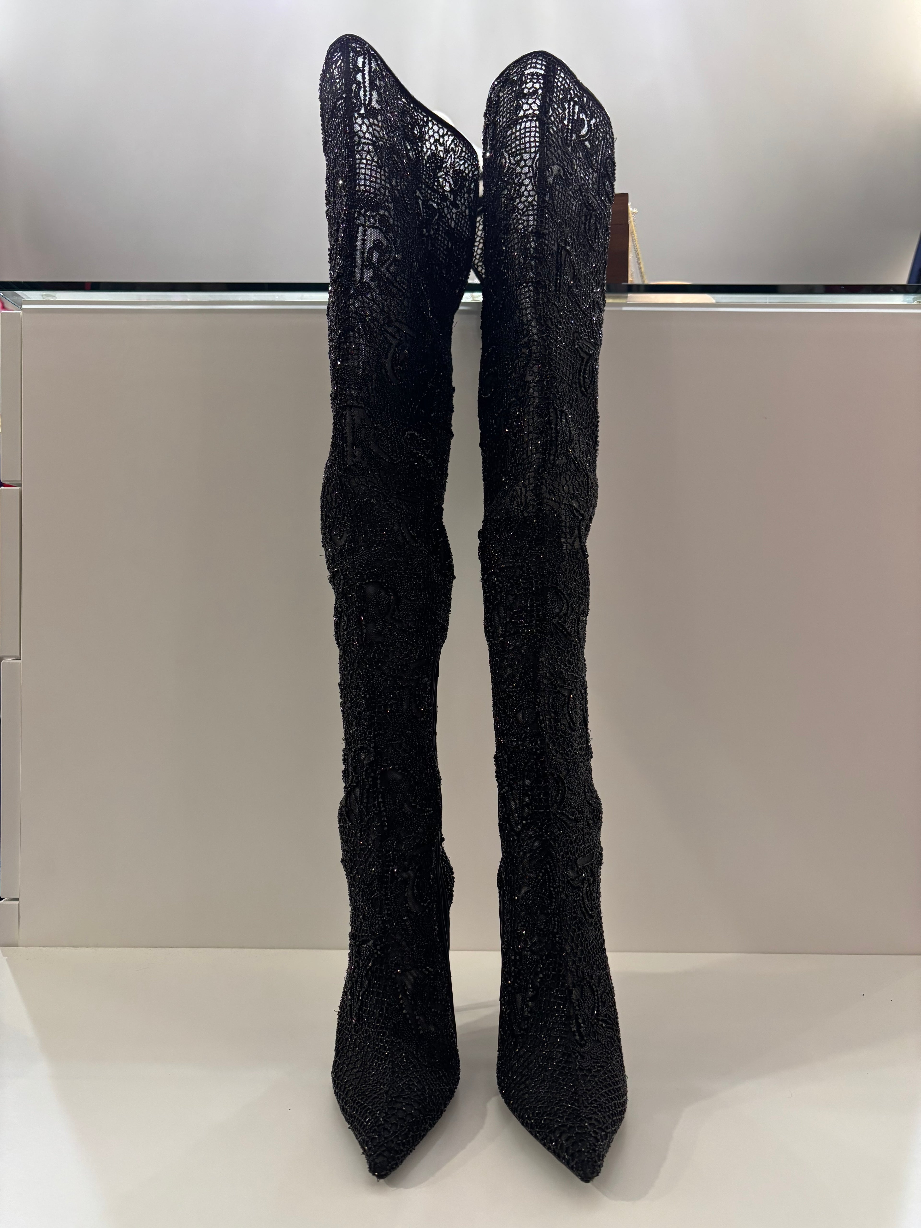 Versace Knee High Boots