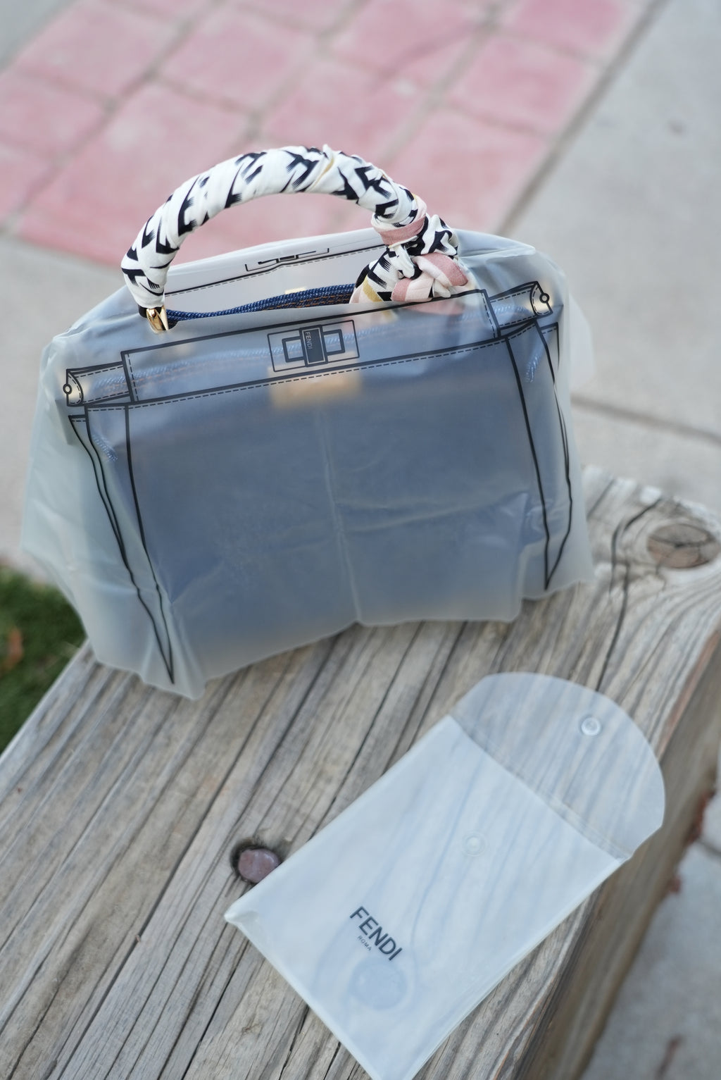 Fendi Denim Peekaboo Bag