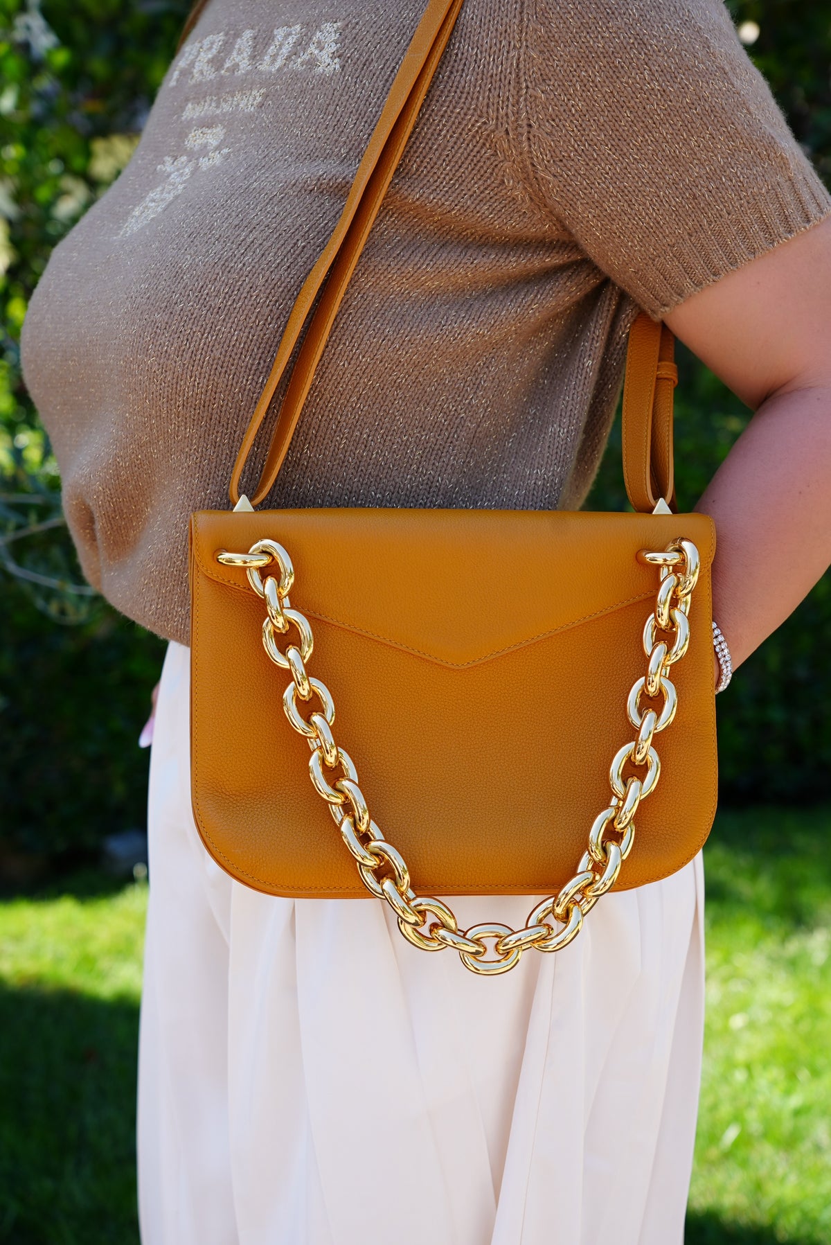 Bottega Venetta Orange Bag