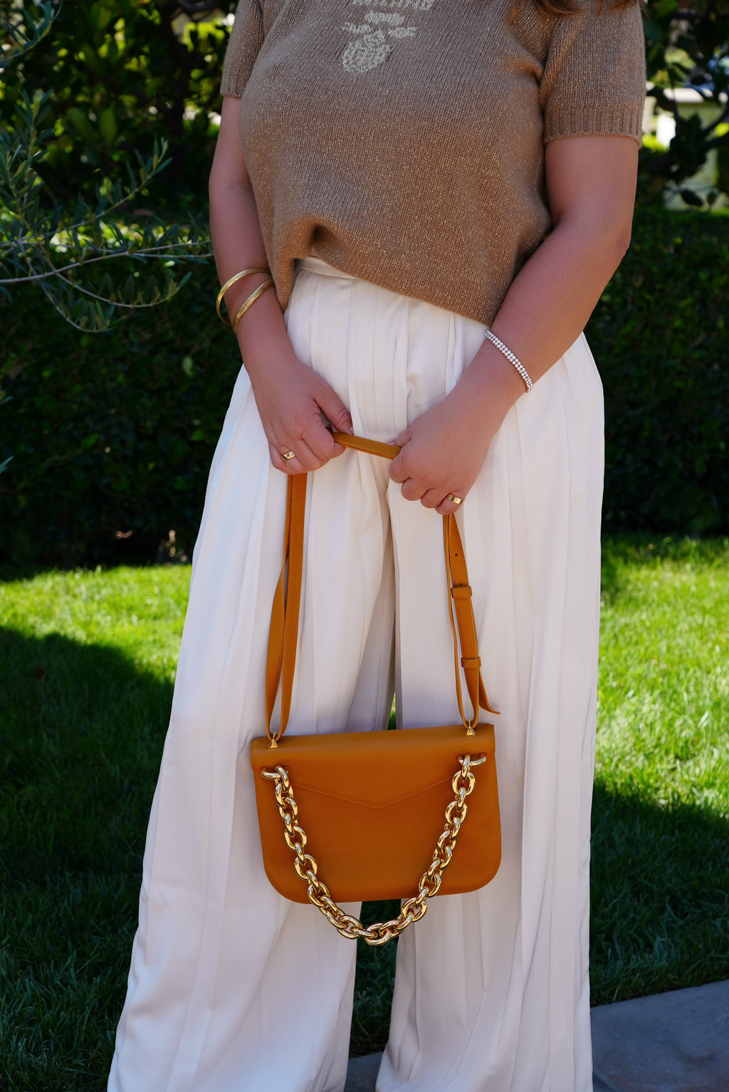Bottega Venetta Orange Bag