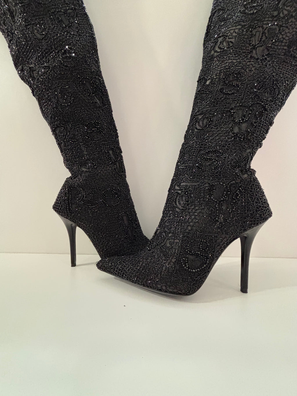 Versace Knee High Boots