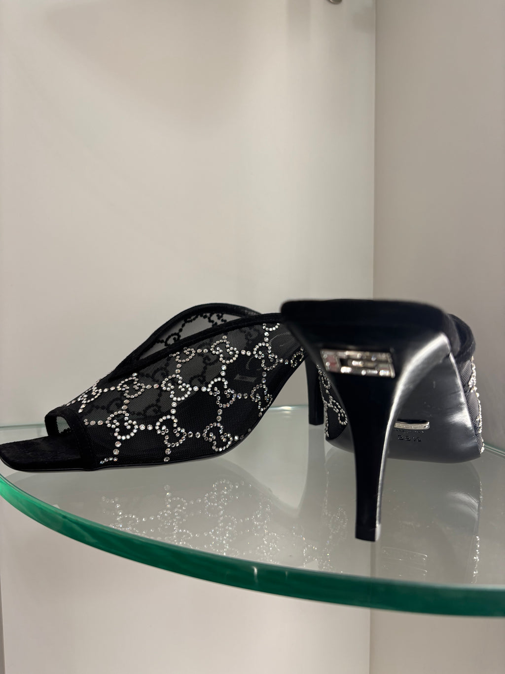 Gucci GG Crystal Embellished Sandal