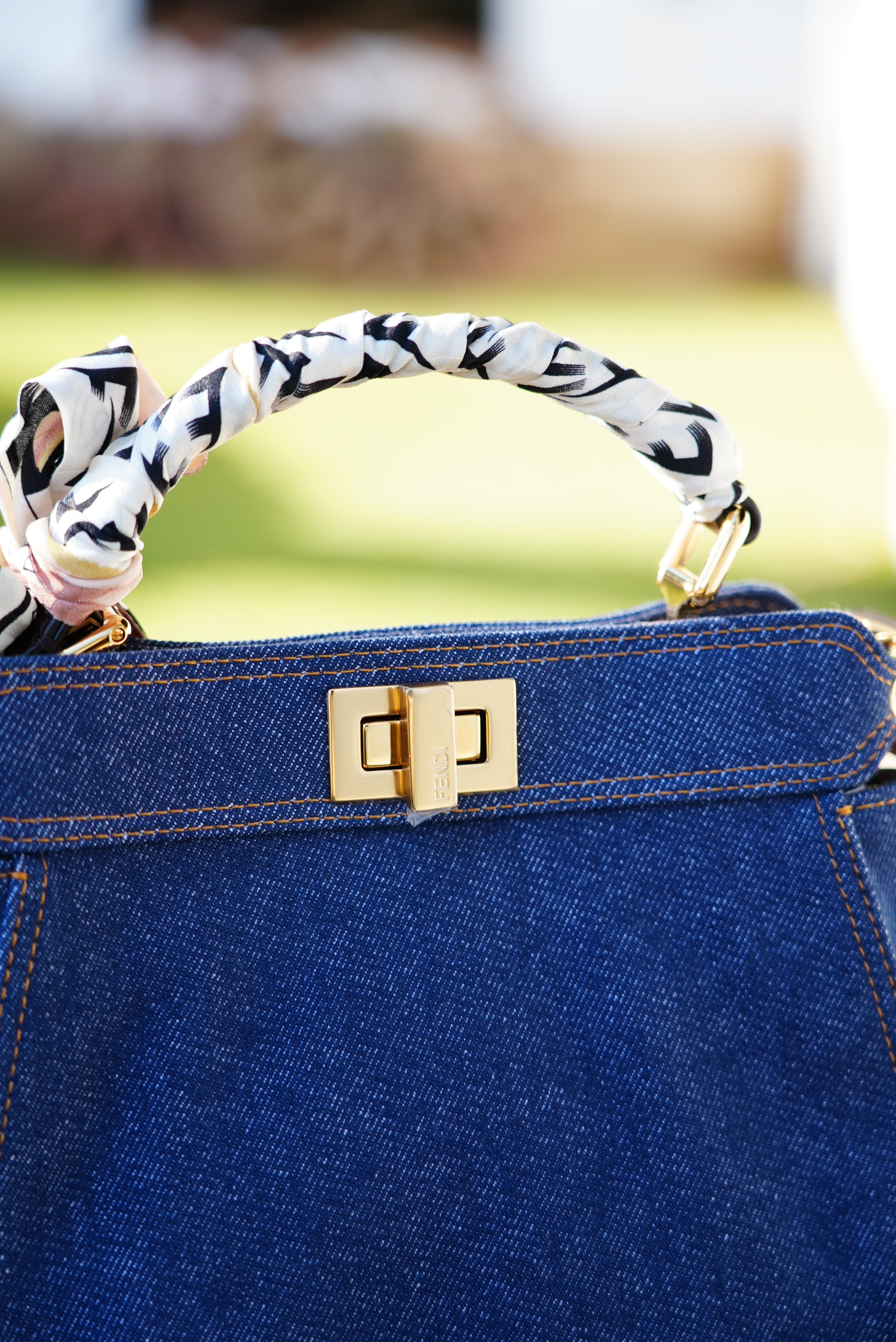 Fendi Denim Peekaboo Bag