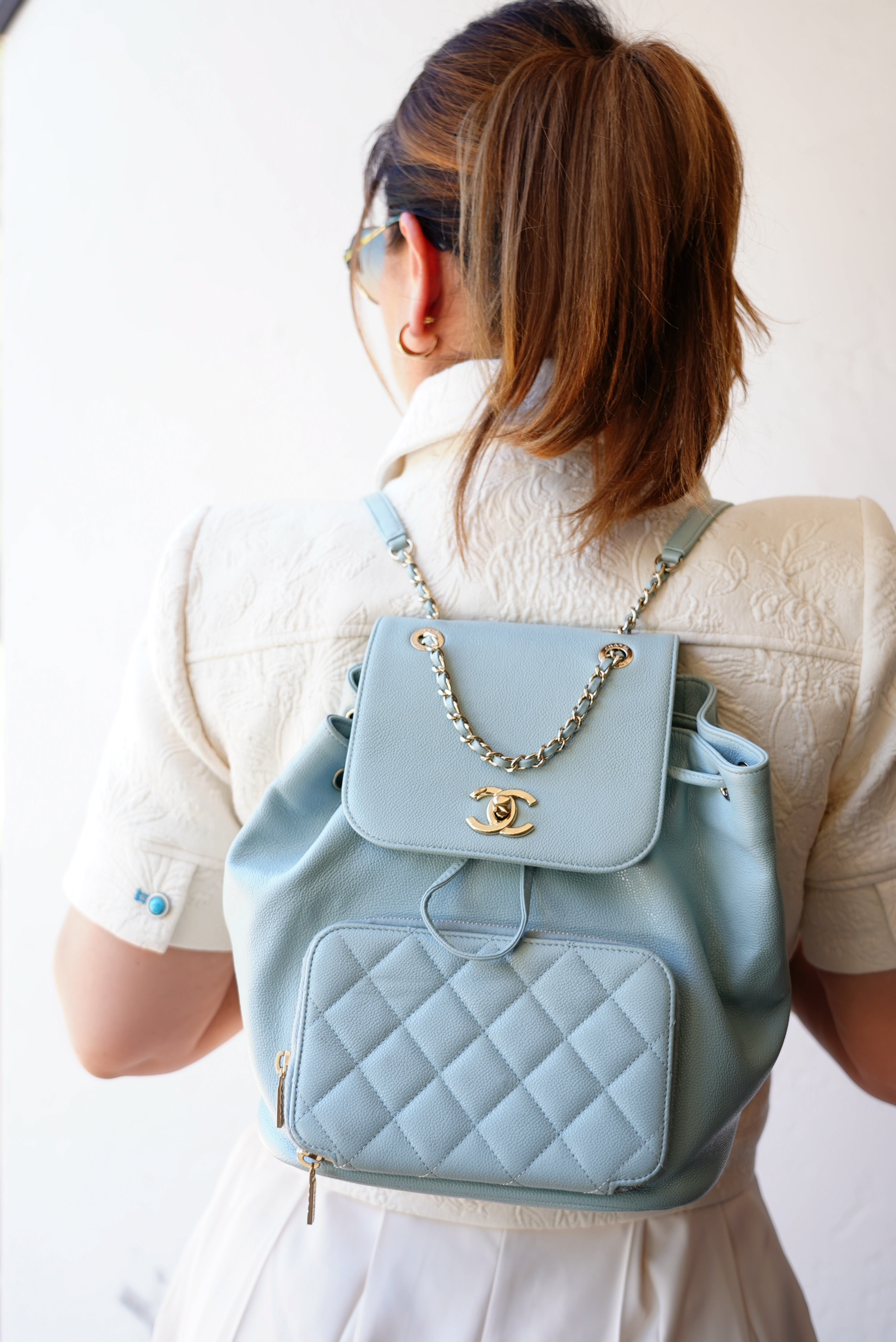 Chanel Baby Blue Backpack