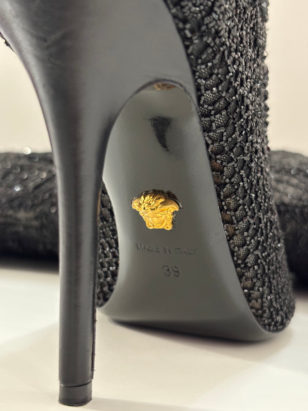Versace Knee High Boots