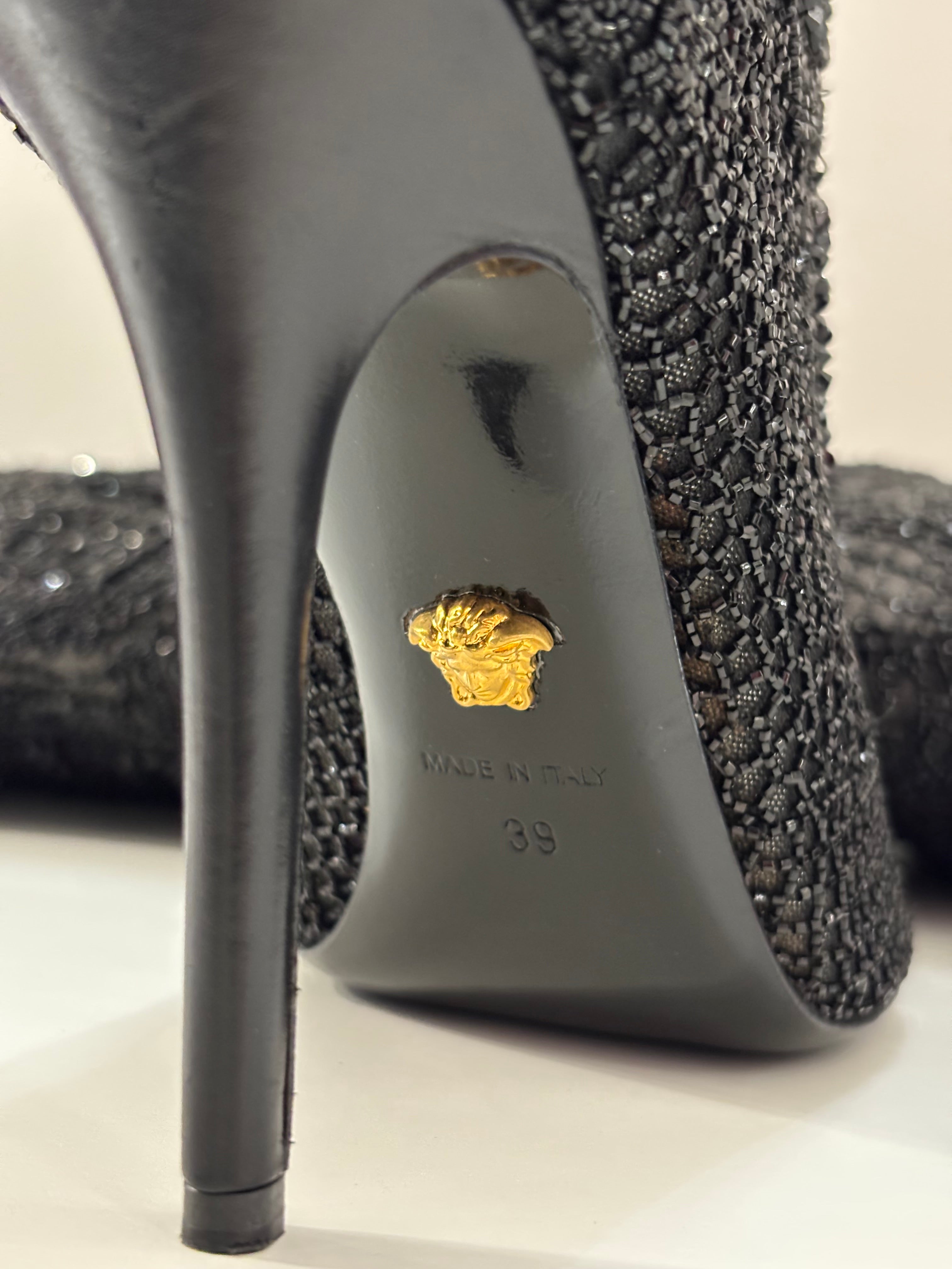 Versace Knee High Boots