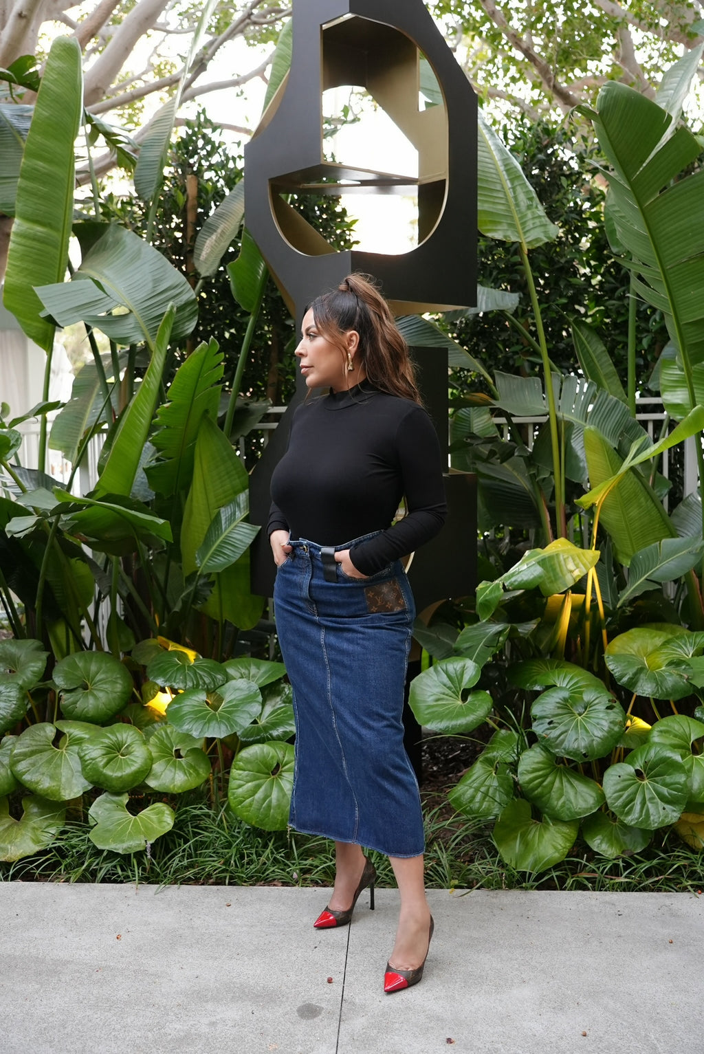 Louis Vuitton Denim Skirt