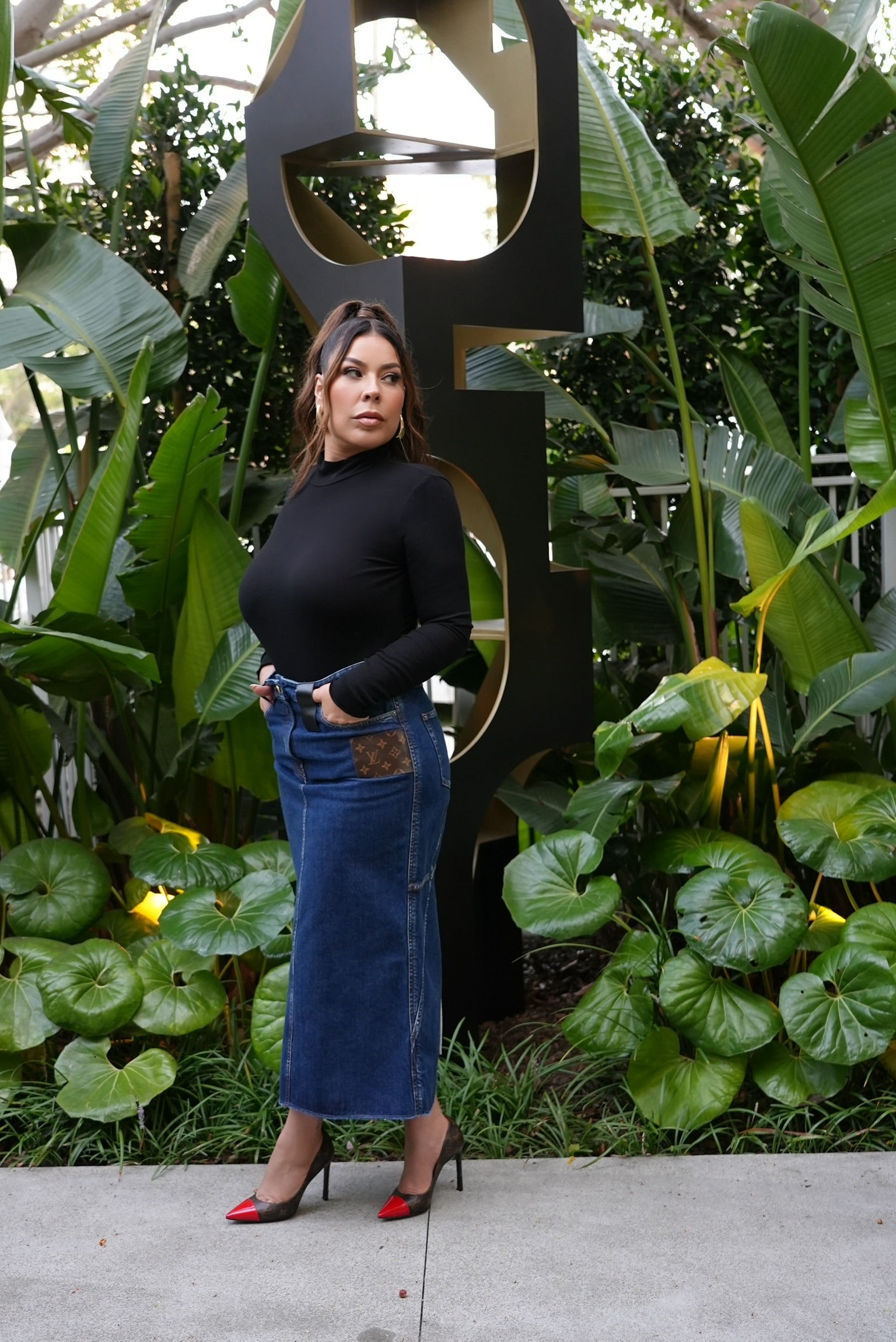Louis Vuitton Denim Skirt